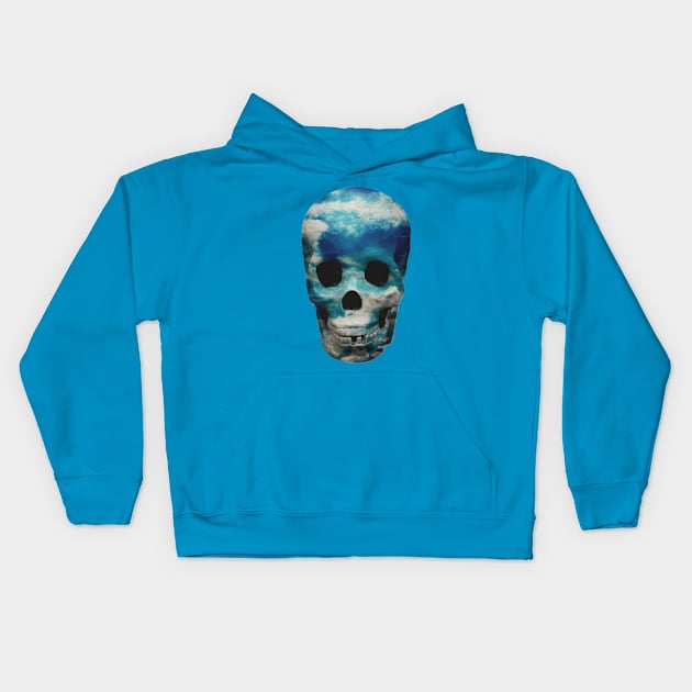 sky skull Kids Hoodie by SeamlessOo